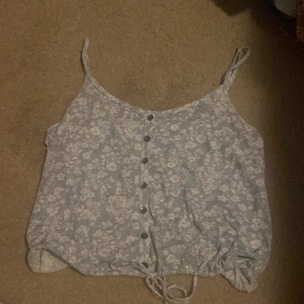 Dainty floral tank top